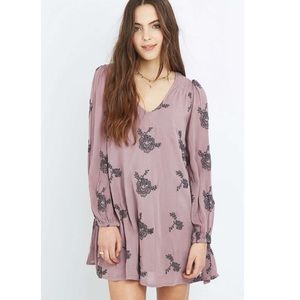 Free People Embroidered Austin Mini Dress